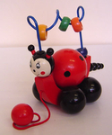 Pull Along Ladybug With Ball
