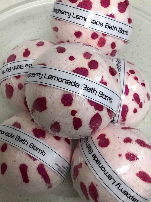 Raspberry Lemonade bath bombs