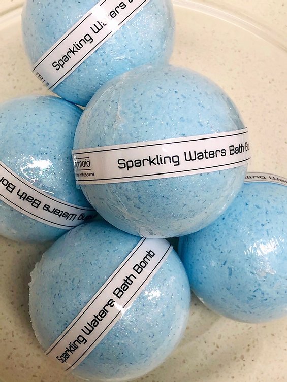 Sparkling Waters bath bombs