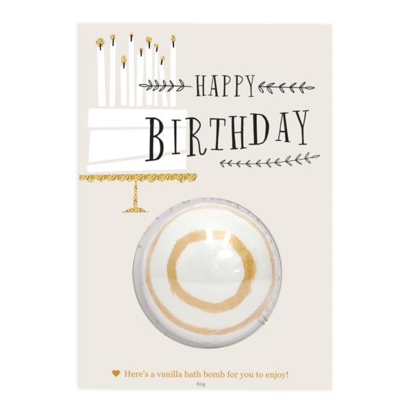 Happy Birthday Bath Bomb Gift Card